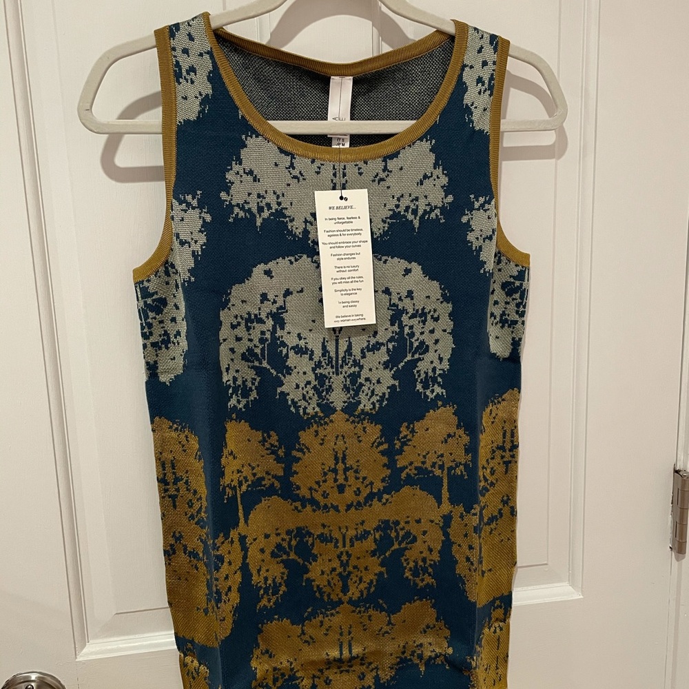Marla Wynn Gold Teal Shell NWT - Picture 6 of 7
